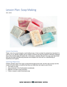 Soap Making Lesson Plan for 4th-8th Grade