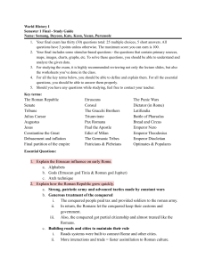 World History I Final Study Guide