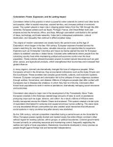 Colonialism: Power, Expansion, and Impact