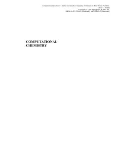 Computational Chemistry: Practical Guide to Real-World Applications