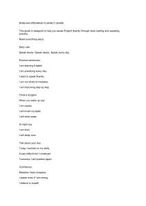 English Speaking Fluency Guide