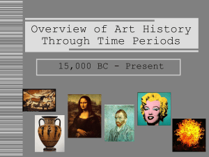 Overview of Art History Through Time Periods