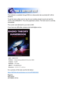 Radio Theory Handbook - RES Student Discount