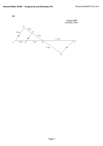 Edexcel Maths GCSE Congruency Similarity Questions