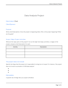 Data Analysis Project Template