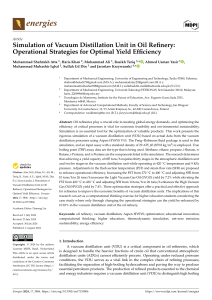 Vacuum Distillation Unit Simulation in Oil Refinery: Operational Strategies