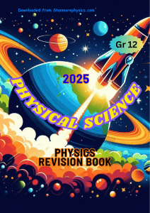 2025 Grade 12 Physics Revision Book