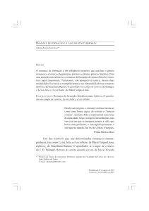 Romance de Forma&ccedil;&atilde;o e o Caso do K&uuml;nstlerroman