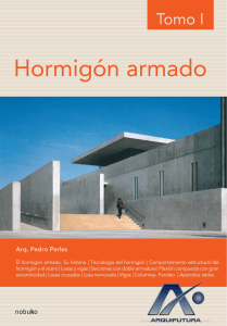 Hormig&oacute;n armado: Tomo I de Pedro Perles