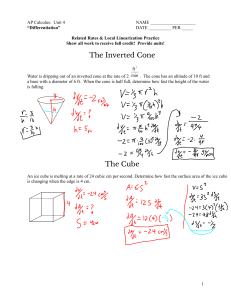 AP Calculus Unit 4 Differentiation Practice Worksheet
