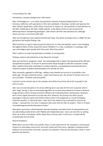 Uber Case Study: Business Analysis & Strategy