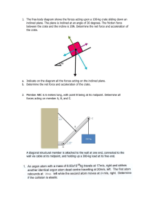 Physics Problem Set: Forces, Motion, Collisions
