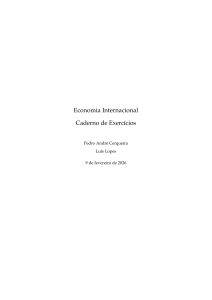 Exerc&iacute;cios de Economia Internacional: Caderno de Estudos
