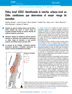 Identificando la interfaz urbana-rural en Chile: riesgos de incendios