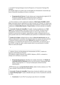 Estrategias de Entrenamiento de CrossFit y Programaci&oacute;n de Fuerza