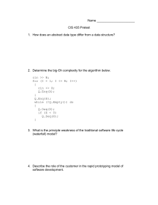 CIS 435 Pretest: Computer Science Questions