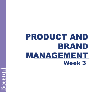 Product and Brand Management Week 3: Fashion Trends & Strategies