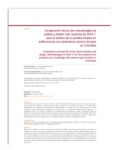 Comparaci&oacute;n de ASCE 7-10 y ASCE 7-16 para aislamiento s&iacute;smico en Colombia