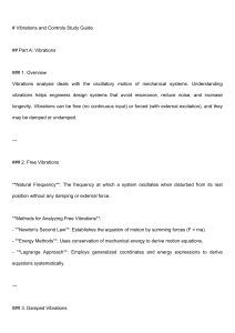Vibrations and Controls Study Guide