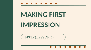 Making First Impression: 6 Ways & Elevator Pitch Lesson