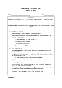 Year 10 Referendum Inquiry Coursework Task