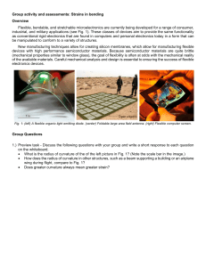 Strains in Bending: Flexible Microelectronics Activity