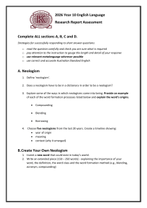 Year 10 English Language Research Report Assessment