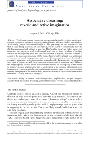 Associative Dreaming: Reverie and Active Imagination in Analytical Psychology
