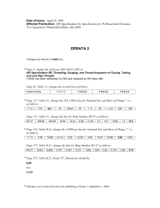 API 6A Errata 2: Wellhead & Christmas Tree Equipment Corrections