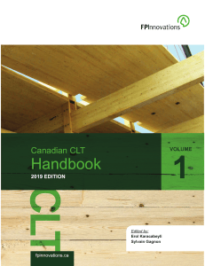 Canadian CLT Handbook 2019 Edition Volume 1