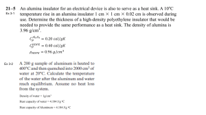 Thermodynamics & Material Science Examples