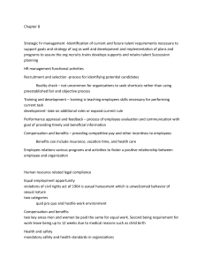 Chapter 8: Strategic HR Management