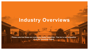 Industry Overviews: Key Trends & Calculations