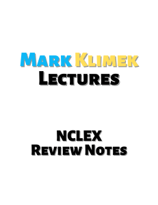 Mark Klimek NCLEX Review Notes Lectures
