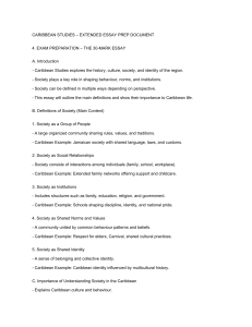 Caribbean Studies Essay Prep: Society Definitions