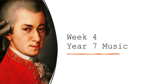 Year 7 Music Week 4 Lesson Plan