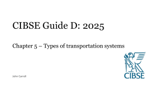 CIBSE Guide D 2025 Chapter 5: Types of Transportation Systems