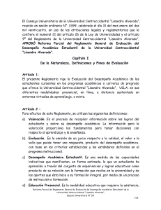 Reglamento de Evaluaci&oacute;n Acad&eacute;mica UCLA