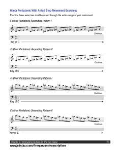 Minor Pentatonic Half Step Exercises