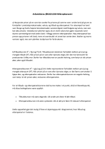 Mikro&oslash;konomi-opgave: Udbud, eftersp&oslash;rgsel og markedsligev&aelig;gt