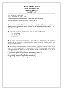 BMAT202L Assignment III: Probability & Statistics Problems