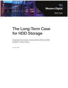 Long-Term Case for HDD Storage in Data Centers