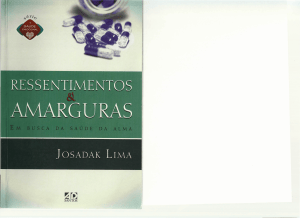 Resentimentos e Amarguras: Sa&uacute;de Emocional e Perd&atilde;o