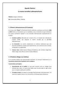 La nueva narrativa Latinoamericana: Apunte Te&oacute;rico