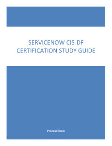 ServiceNow CIS-DF Certification Study Guide & Practice Tests