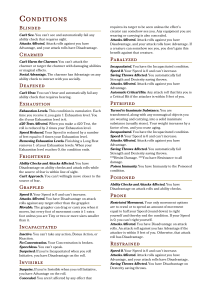 D&D Conditions Rules Reference