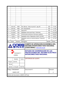 Criterios de Ajuste para Protecciones El&eacute;ctricas del SEIN