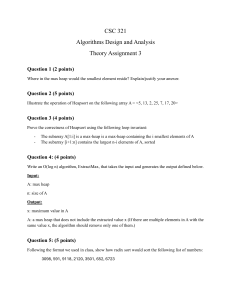 CSC 321 Assignment 3: Heapsort, Radix Sort