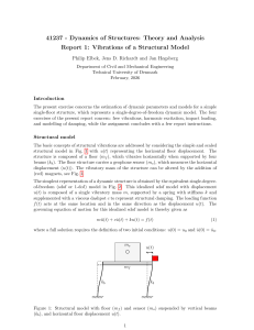 Vibrations of a Structural Model Report