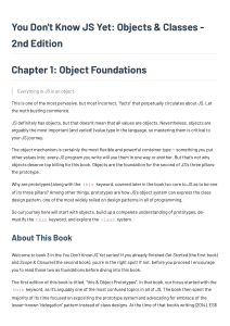 You Don't Know JS Yet: Objects & Classes 2nd Ed